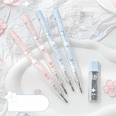 Glücksbringer Omamori Prüfungsbleistiftset Kawaii Retro Japanisch 2B Druckbleistifte zur Prüfungsvorbereitung mit Minen Schüler Schreibwaren