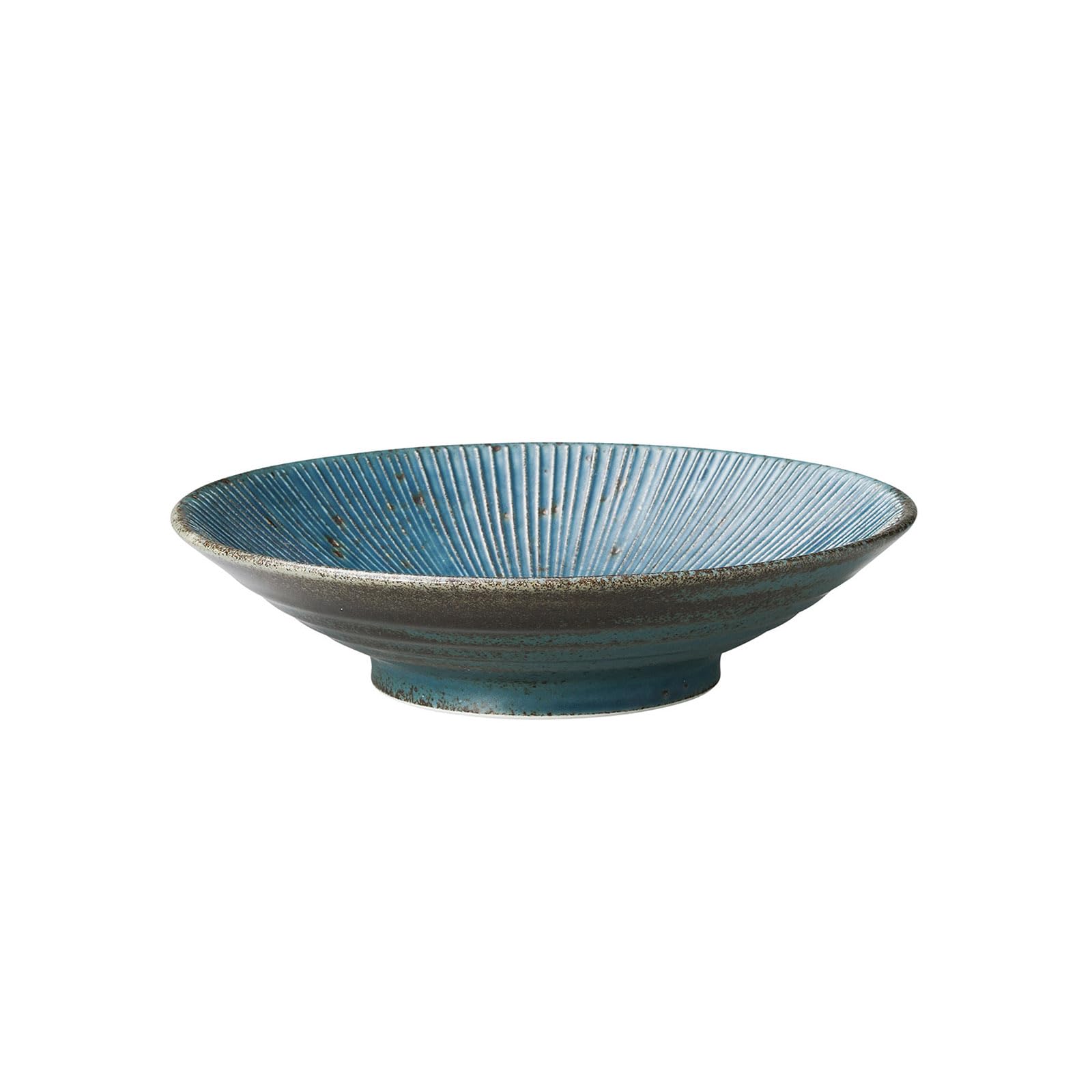 

Showa Seito Wabi Темно-синяя миска для лапши Мино x Сделано в Безопасно для посудомоечной машины Тысячеслойная 7.0 миска, Керамика, 21.4 5.2см, Япония, синий