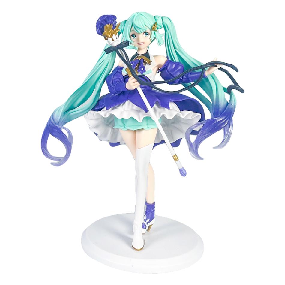 New Hatsune Miku 22cm Anime Figure Bauhinia Classic The Props Desktop Decoration Collection PVC Model Toys Kids Gifts