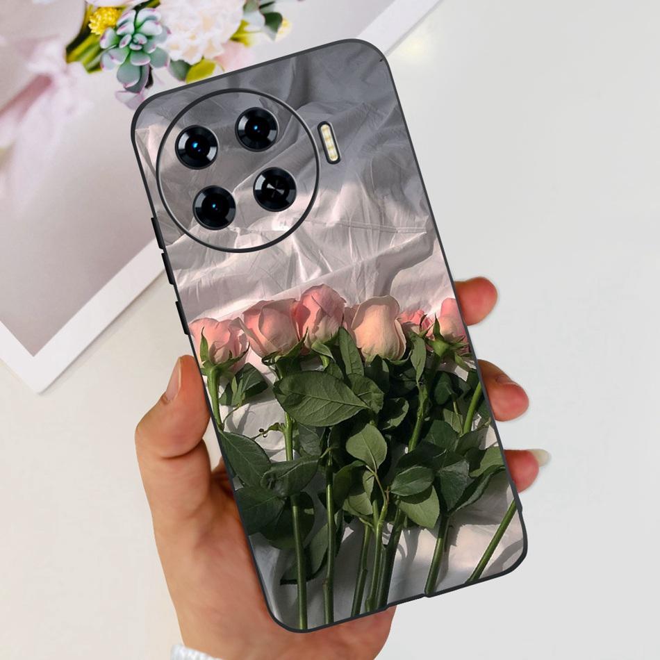Lovely Printing Case For Tecno Spark 20 Pro+ 5G Soft Silicone Back Cover For Tecno Spark 20 Pro Plus KJ7 Black Color Phone Cases