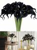 5/10pcs Artificial Flowers Calla Lily Bouquet Real Touch Faux Flower For Home Table Wedding Decoration Halloween Party Decor