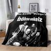 Bohse Onkelz Slogan Tedesco Teschio Ala Scudo Coperta di Flanella Banda Rock Coperta Plaid Fan Metal Camera da Letto Calda Copertura per Divano Tappetino