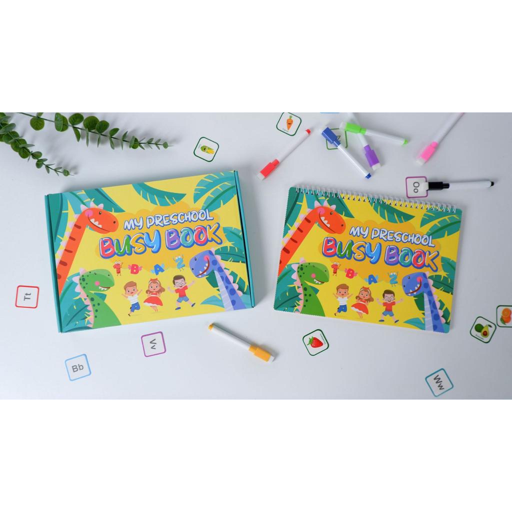 Early Education Quiet Book, Children DIY Sticker Book, Puzzle Enlightenment, Repeated Pasting, Busy Book