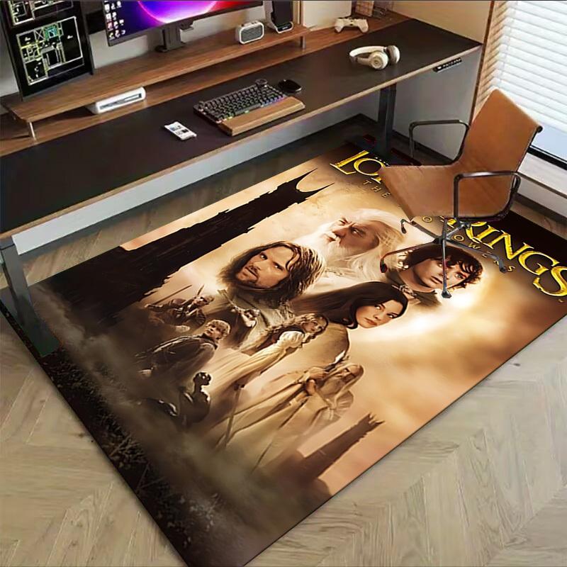 1pc Lord of the Rings Two Towers Carpet, for Home & Office Decor, Desk Chair Carpet, Festive Gift,Conference Room CarpetL1124