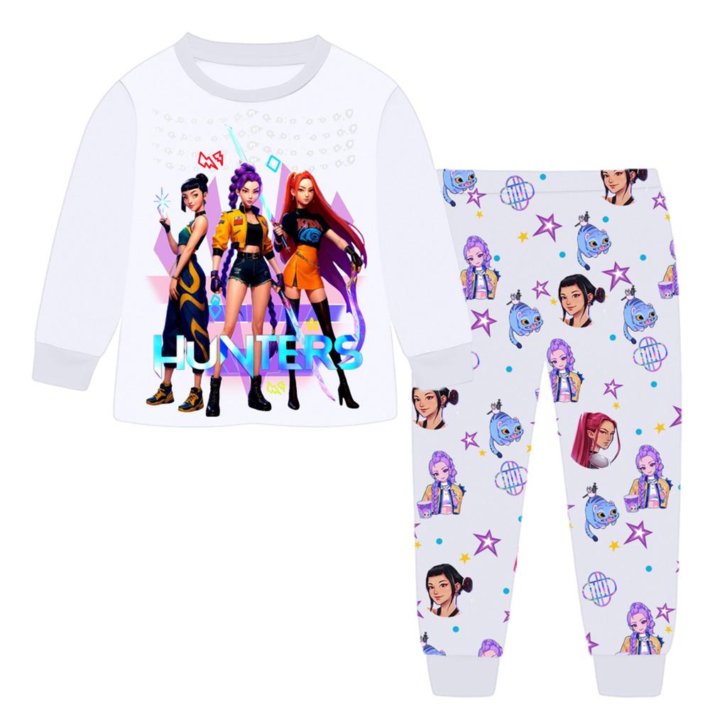 Children's Fashion Suit  Round Neck Long Sleeve Top Pants