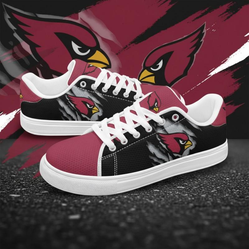 teenager Adult Low-top Sneakers Arizona Cardinals Print Casual Shoes Boys