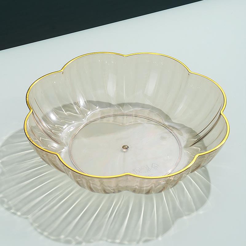 Fruit Plate Household Living Room Coffee Table Fruit Plate High-End Fruit Basin Plate Snack Plate Fruit Basket Fruit Basin