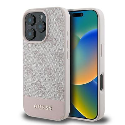 Etui Do iPhone 16 Pro Max Guess Hardcase Różowy Stripe