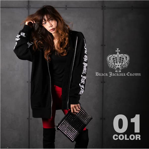 [BLACK JACKALL CROWN] Studded Clutch Bag, 2-Way Design, TH0214