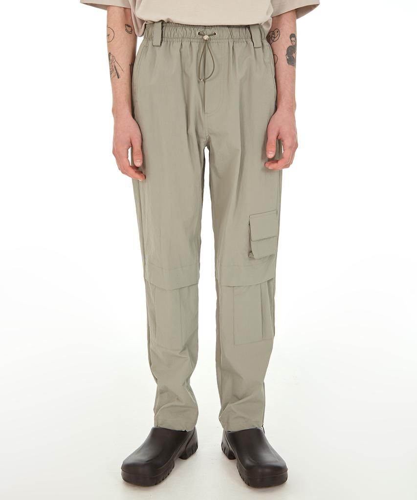 KIMYUNG Nylon Track Pants Khaki Gray