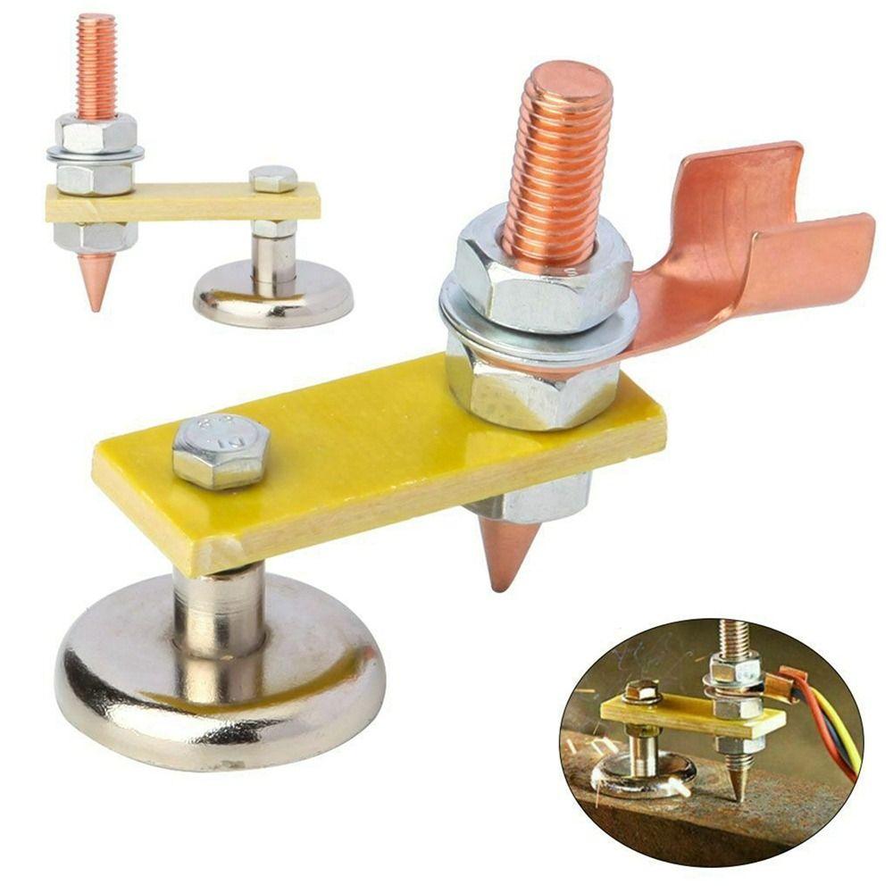 Fissaggio a Ventosa Stabilità Morsetto di Massa Supporto Parti Utensili Elettrici Supporto per Saldatura Testa Magnetica per Saldatura