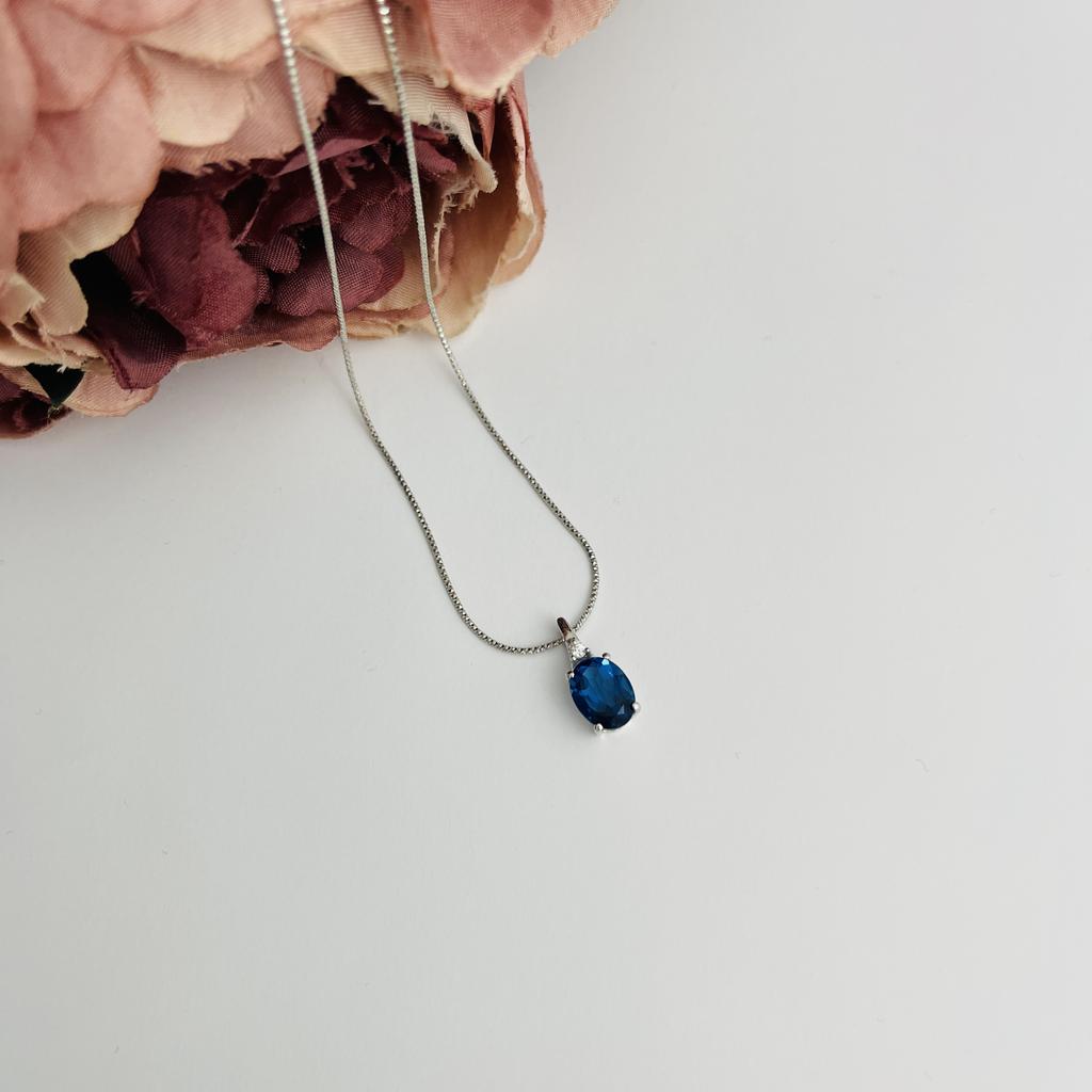 Silver Pendant with Nano Tanzanite 1.6ct (2110194)