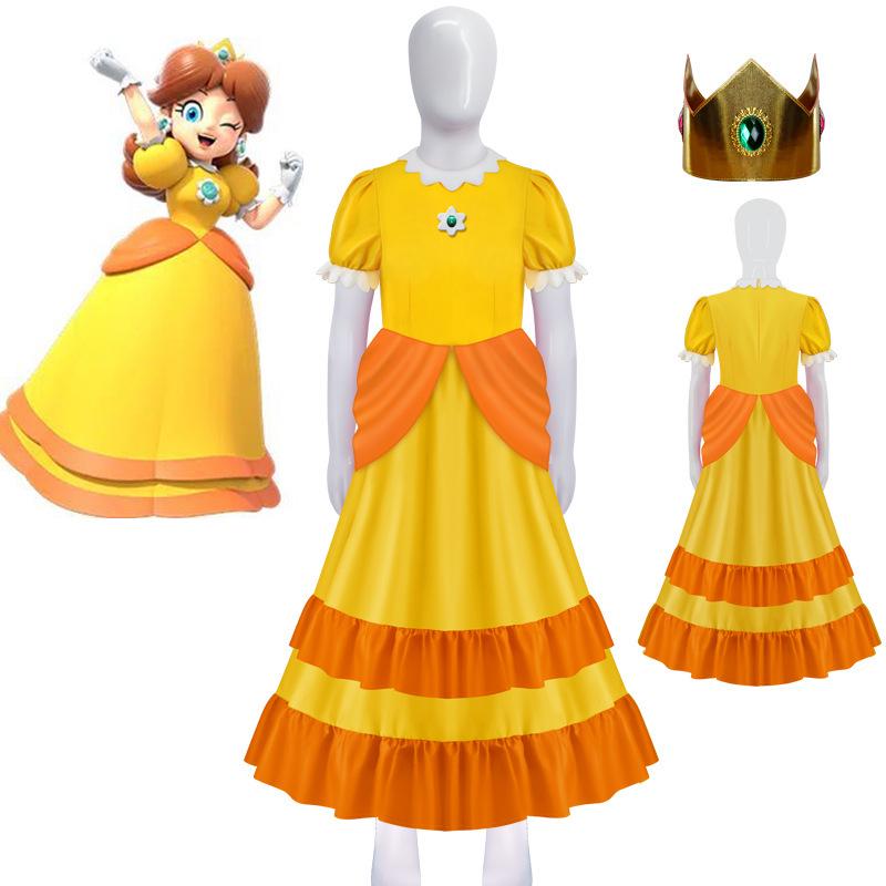 Costume da Cosplay di Principessa Peach per Halloween - Super Mario Bros