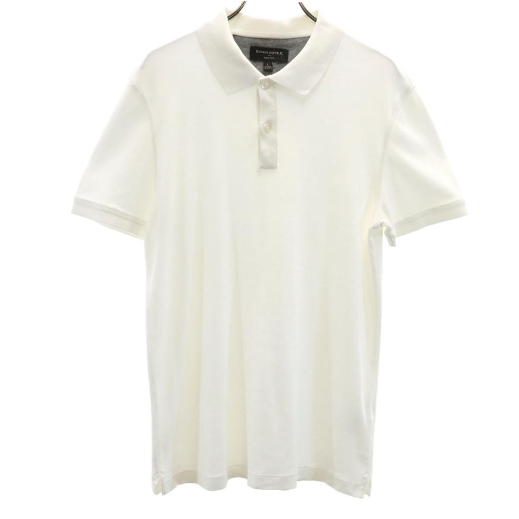 Banana Republic Short sleeve Polo shirt L white Men's Used