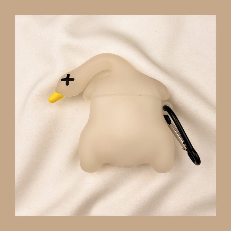 

Подходит для чехла для наушников Apple Pro второго поколения, беспроводных Bluetooth-наушников третьего поколения Aipods2, Airpodpro четвертого поколения, 5 коробок AirPods Pro2 [Cartoon color roast duck] send Hook