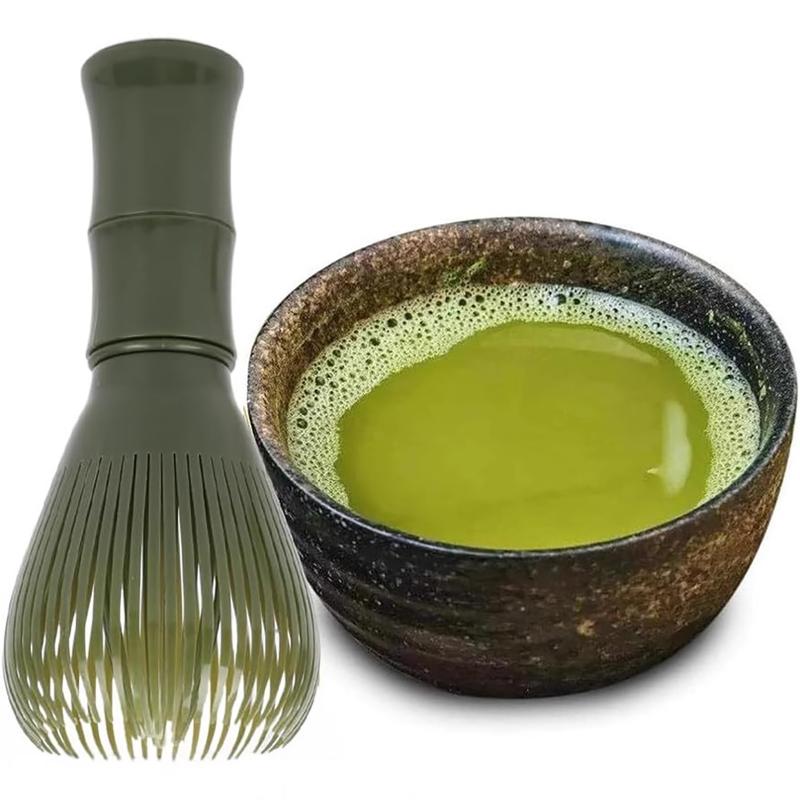 Matcha Whisk Lightweight Food Grade Resin Eco-friendly Green Tea Powder Mixer for Travel Camping Matcha Brewing