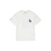 MLB T Shirts Unisex White Crew Neck Moderate Straight Fit 3ATSL0533-07IVS