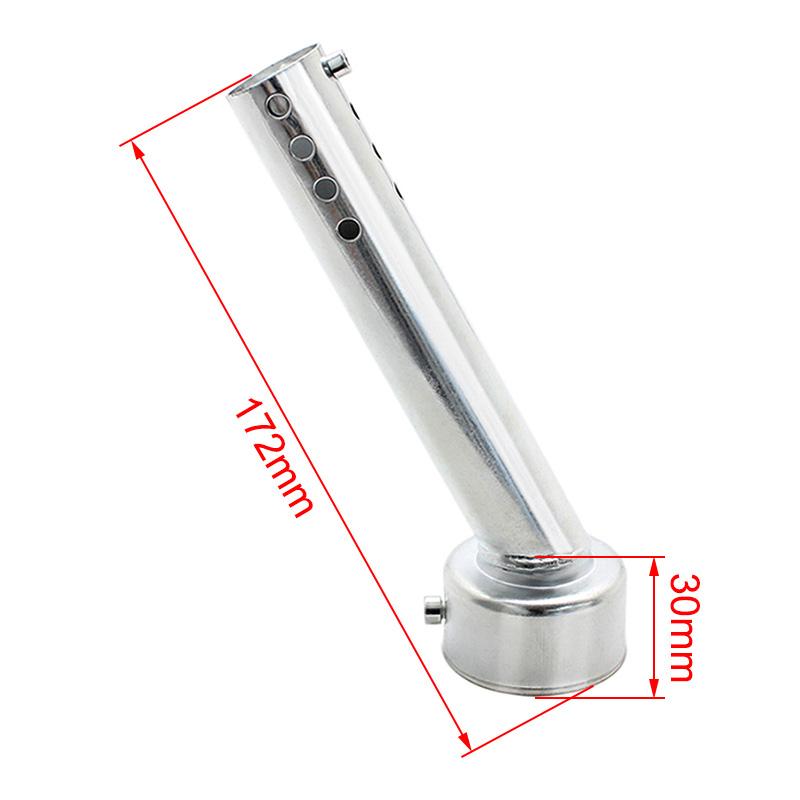For Nuoxintr Motorcycle Exhaust Muffler Adjustable DB Killer Silencer Noise Sound Eliminator Universal Chrome 48mm