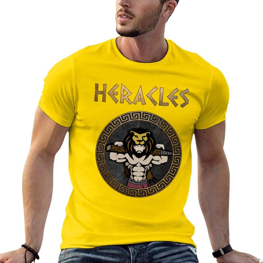 New Heracles Ancient Greek God and Hero Son of Zeus T-Shirt korean fashion plus size tops black t-shirts for men