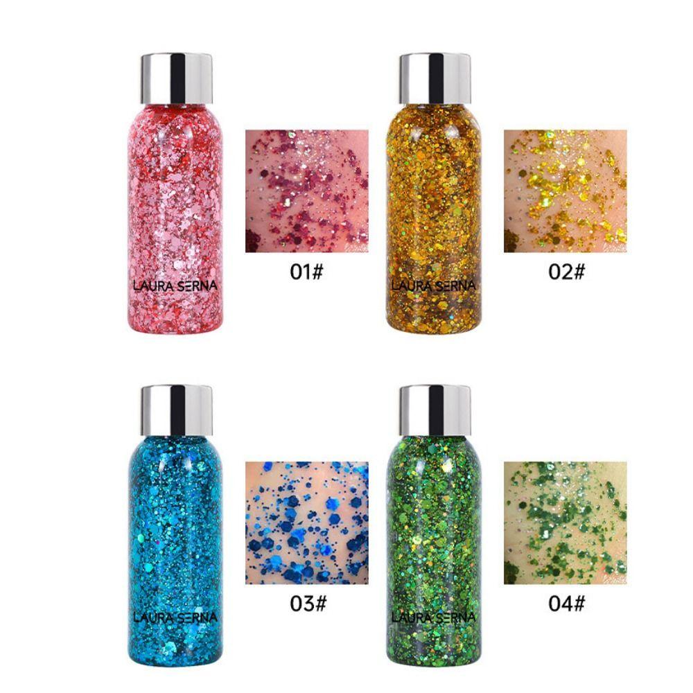 Gel, Sequins Face & Body Glitters Nail Hair Face Body Decoration Art Sequins Gel  Hair Decoration