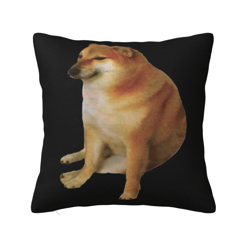 Shiba Inu Doge Cheems Meme Throw Pillow Covers Decor Home Kawaii Chair Cushion Square Pillowcase