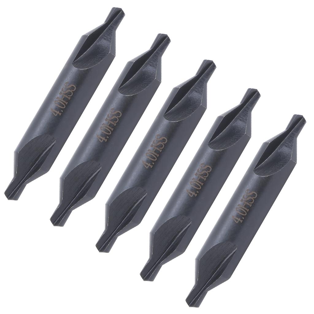 5Pcs Center Drill Bit HSS AType for Die Stainless Steel AllGround Spiral Positioning 4mm
