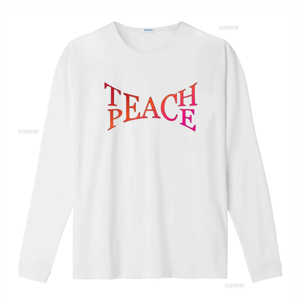 Teach Peace Tolerance Love Kindness Action Activist Hippie T Shirt vintage Washed Slightly Versatile Top For Everyday Wear Soft