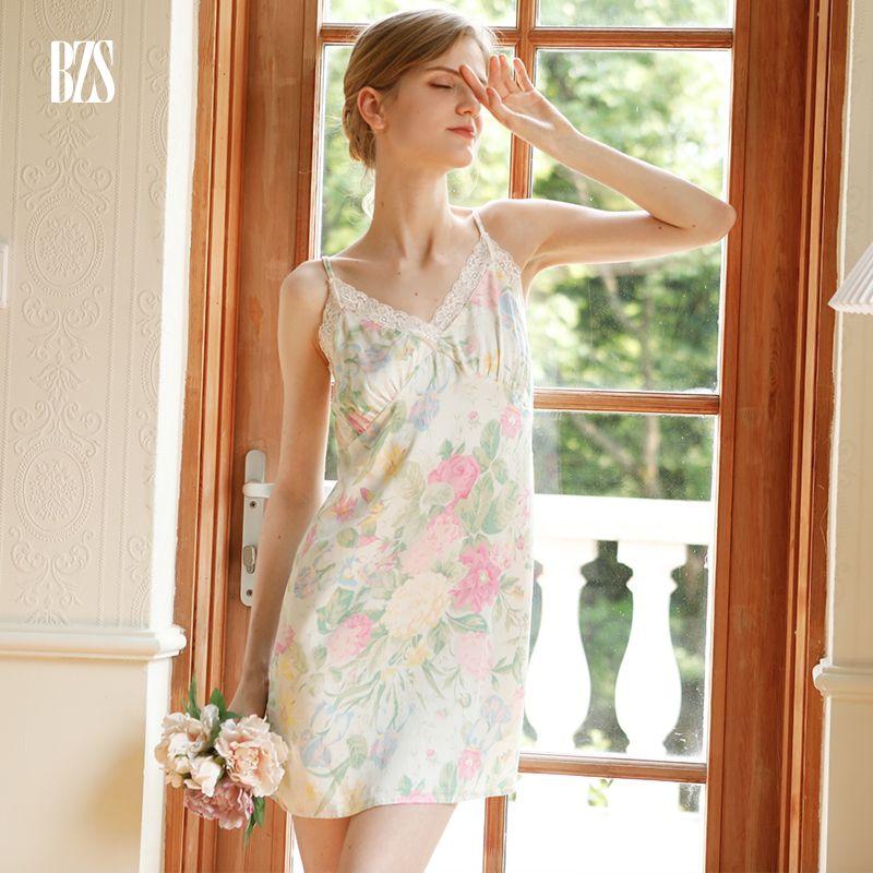 Summer 2024 New Minimalist Floral Pastoral Style Pajamas Two-piece Set Long Sleeves Pants Can Be Outerwear Homewear