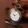 2pcs/set, Pocket Watch Set,1pc Quartz Movement Pocket Watch & 1pc Fashion Golden Anchor Necklace, Durable Accessories, Father's Day,Best Gift for Men.