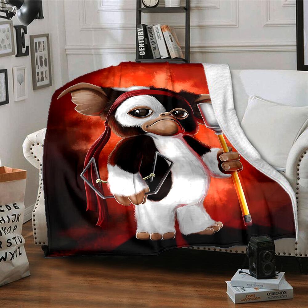 1pc Gremlin2 Blanket, Gift, for Men and Women, Soft Blanket, Good for Sofa Bed Couch Travel, Lightweight Flannel Blanket