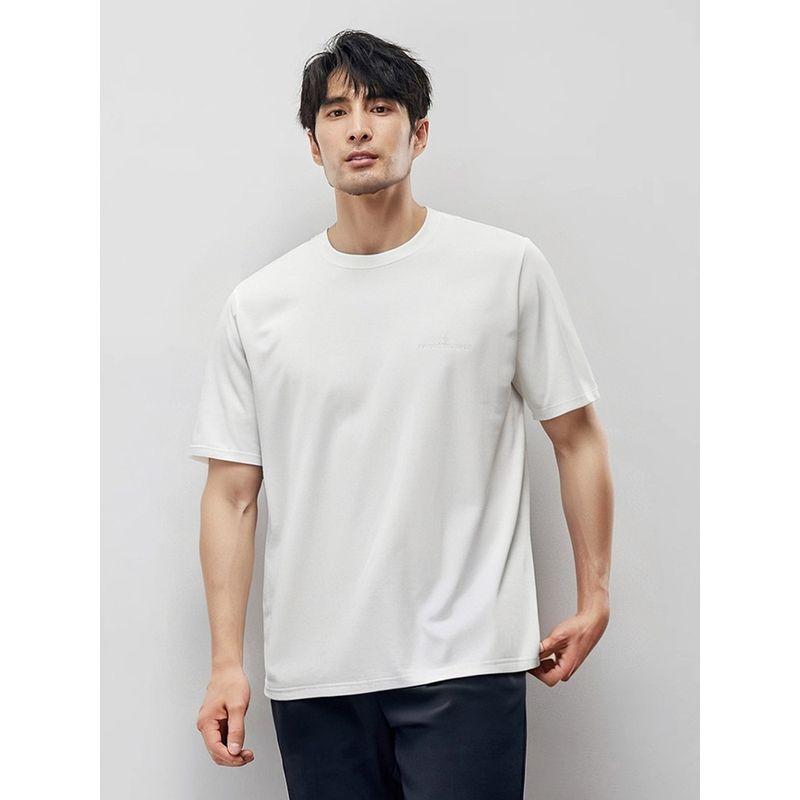 Light Mature Style Business Casual Light Luxury Embroidered Short-Sleeved T-Shirt Men's Summer Base Shirt Foreign Trade Men's Round Neck T-Shirt