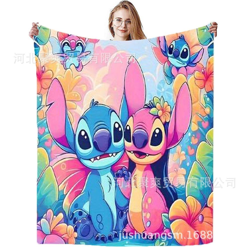 Stitch Flannel Blanket Star Baby Blanket Air Conditioning Blanket Nap Blanket Flannel Blanket Cross Border