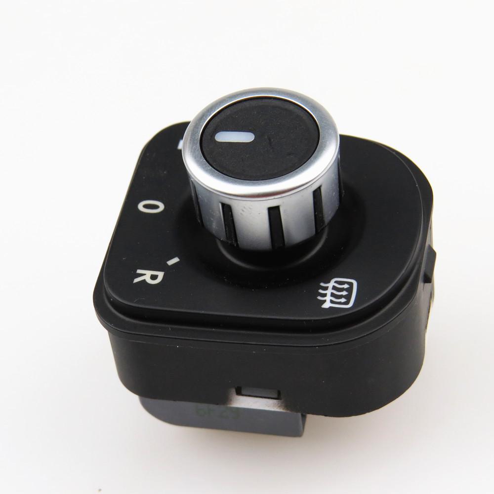 FHAWKEYEQ Qty 5 Chrome Side Mirror Adjust Switch Knob For VW Golf MK5 MK6 Passat B6 3C Tiguan Touran Caddy Jetta 5 5ND 959 565