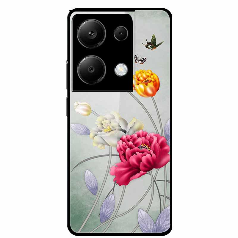 Redmi NOTE 13 PRO 4G Case with Tempered Glass & Aesthetic Color Painting