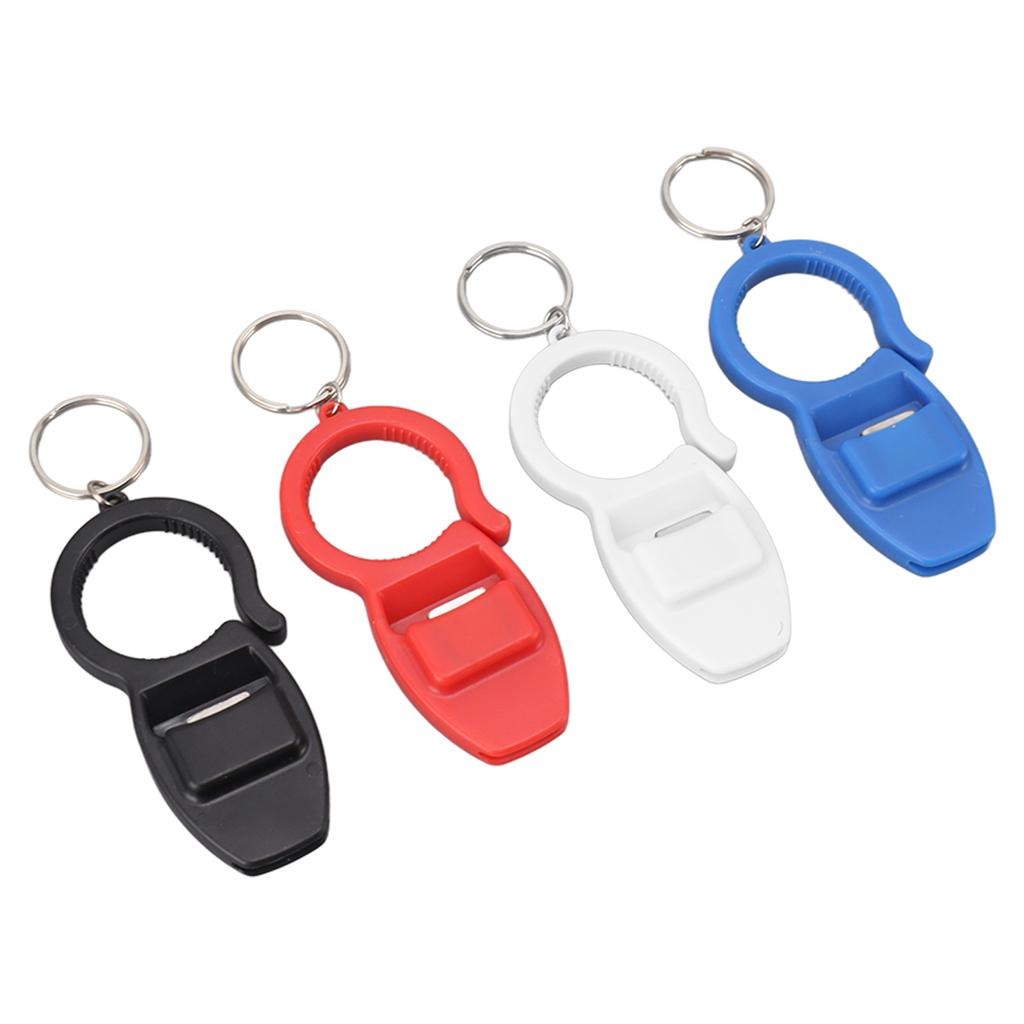 4PCS Keychain Can Opener Multifunctional Reusable Safe Small Portable Beer Bottle Opener