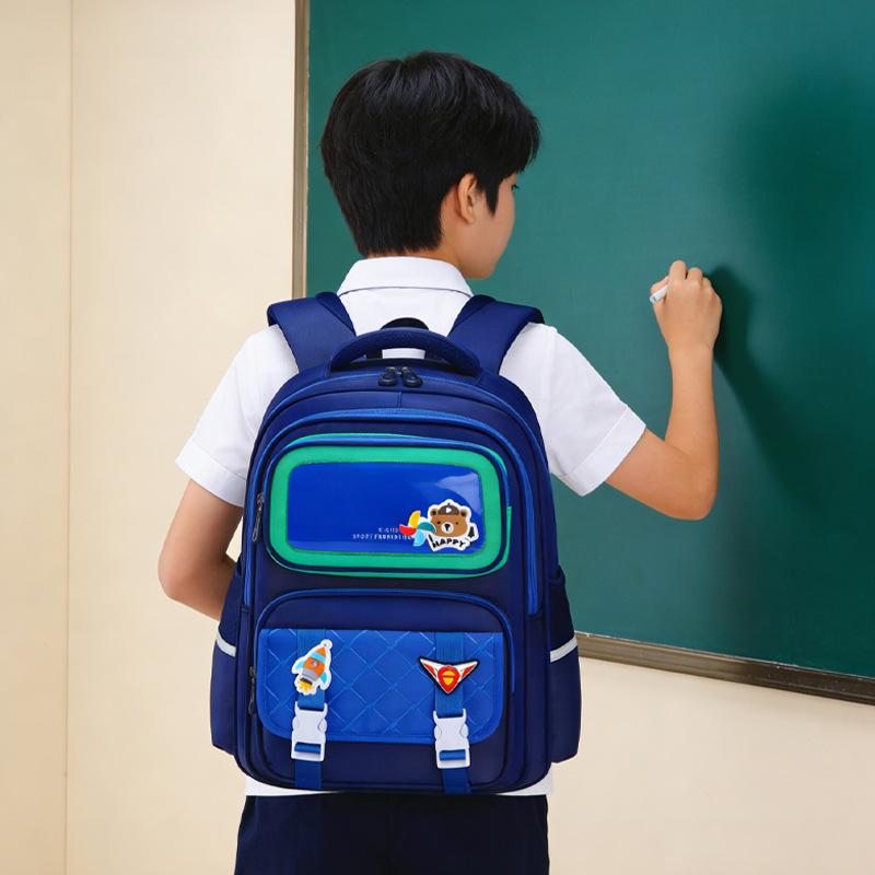 Spine-Protecting Backpack for Elementary Students,School Bag for Kids Grades 1-6 Ergonomic Bookbag Back Support for Boys Girls