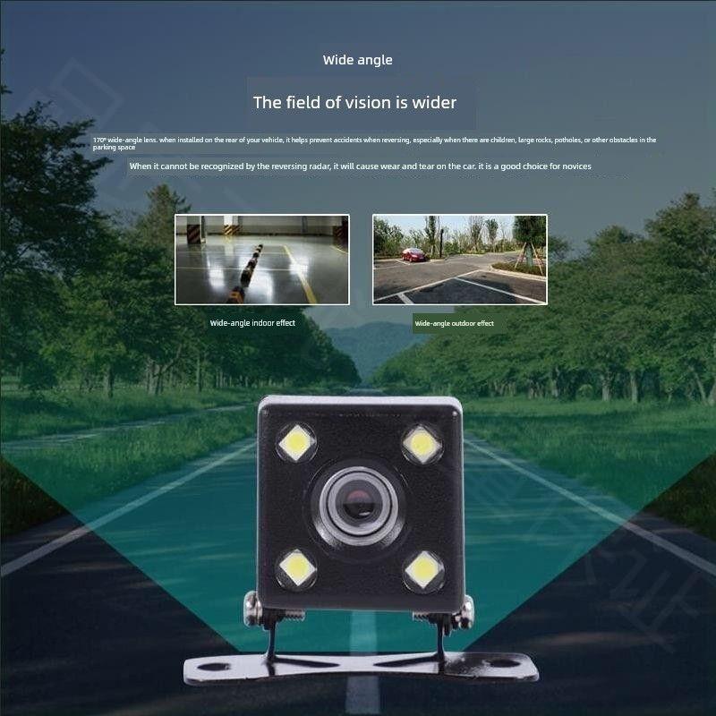 Reversing Camera, High-Definition Night Vision Driving Recorder, Car Rear View Camera, Universal Wide-Angle Image Camera Probe