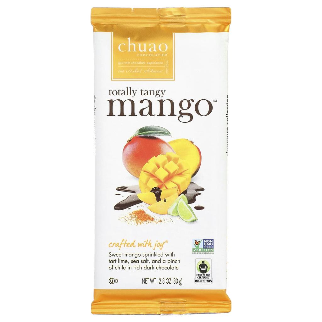Chuao Chocolatier, Dark Chocolate Bar, Totally Tangy Mango™, 80g (2.8oz)