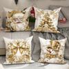Christmas decoration pillowcase New Year gift Santa Claus garland Snowman pattern home room decoration sofa cushion cover
