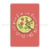 Pizza With Slogan Metal Plaque Design Create Create Garage Decoration Wall Cave Tin Sign Poster
