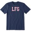 Life Is Good Men's LFG Short Sleeve Crusher Tee, Darkest Blue