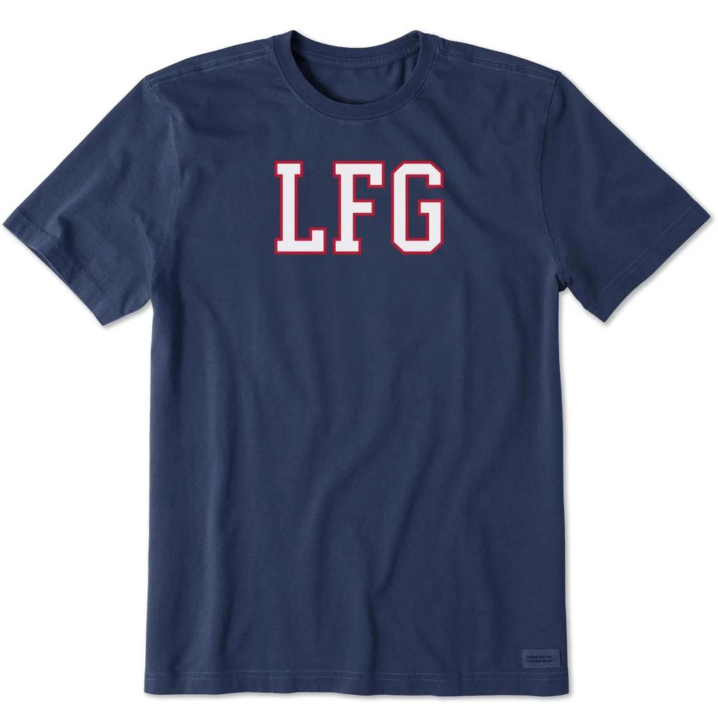 Life Is Good Men's LFG Short Sleeve Crusher Tee, Darkest Blue
