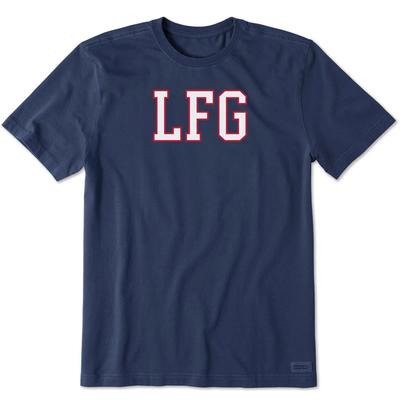 Life Is Good Men's LFG Short Sleeve Crusher Tee, Darkest Blue