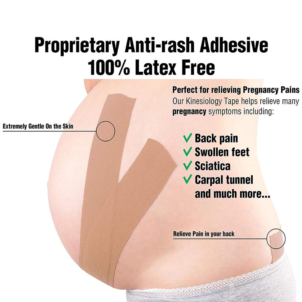 Sports Tape Kinesiology Tape Athletic Tape Breathable Physical Therapy Cotton Reduce Pain Injury Recovery Provides Supports