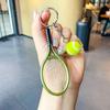Tennis Metal Delightful Racket Keychain Fashionable Gift For Holidays Festivities And
