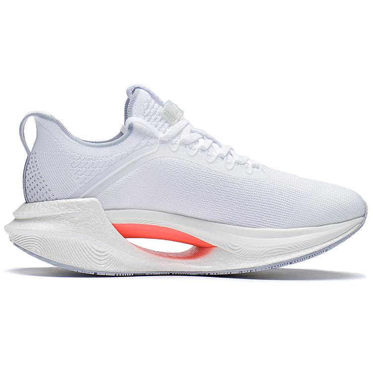 New LiNing Jueying Essential Cushioning Breathable Rebound Low Top Casual Running Shoes Men's White Silver ARRS007-2