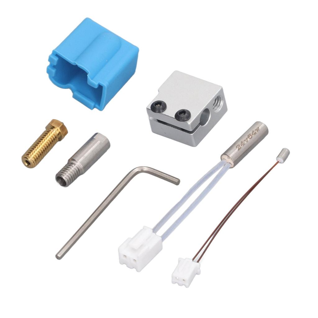3D Printer Hot End Nozzle Kit Extruder 24V Heating Pipe Thermistor Replacement for Sidewinder X1 X2
