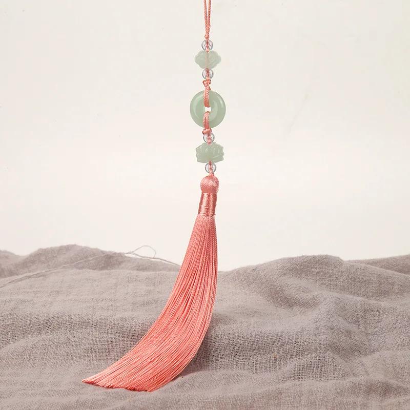 2Pcs Imitation Chinese Knot Tassels DIY Curtain Clothes Bag Craft Supplies Classical Style Tassel Pendant 13cm Beaded Fringe