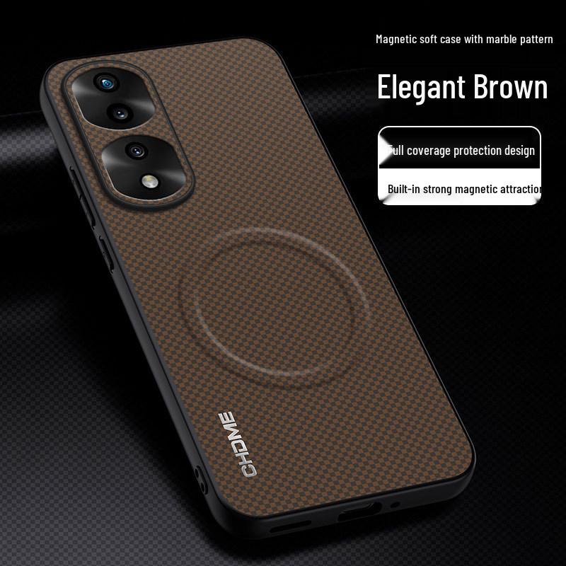 

Honor 70/70Pro Protective Magnetic Case - Full Coverage, Anti-Drop, Stylish Design Honor 70 Pro Plus коричневый