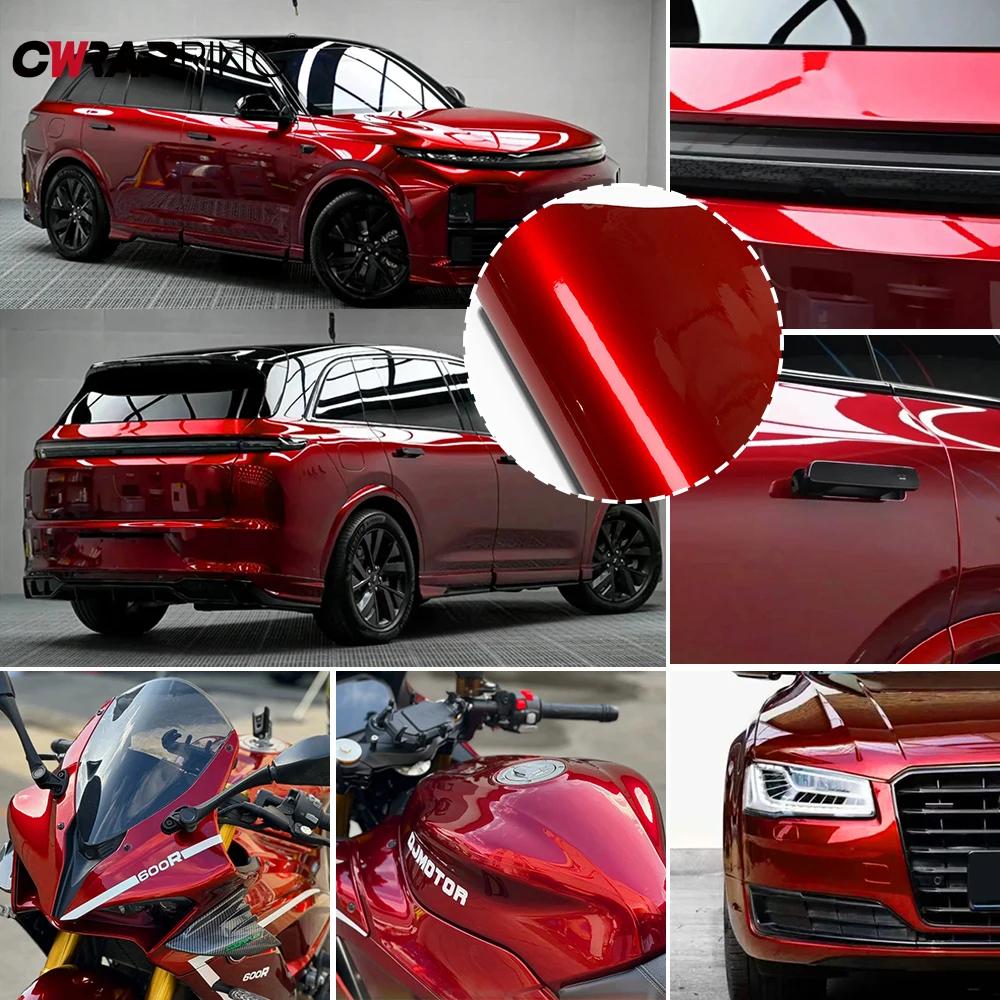 Body Color Change Film Vinyl Wrap Scratch-resistant Bubble-free Self-adhesive Paper Red Series Creative Modification Tools
